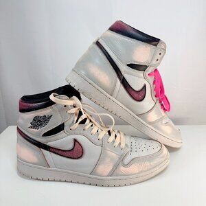 Nike Air Jordan 1 High OG Defiant SB NYC To Paris Light Bone CD6578-006 Size12